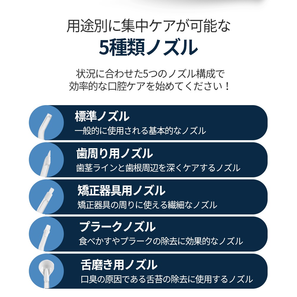 脈動水圧の高圧で歯の隙間汚れを徹底除去! 口腔洗浄器 HCP-8