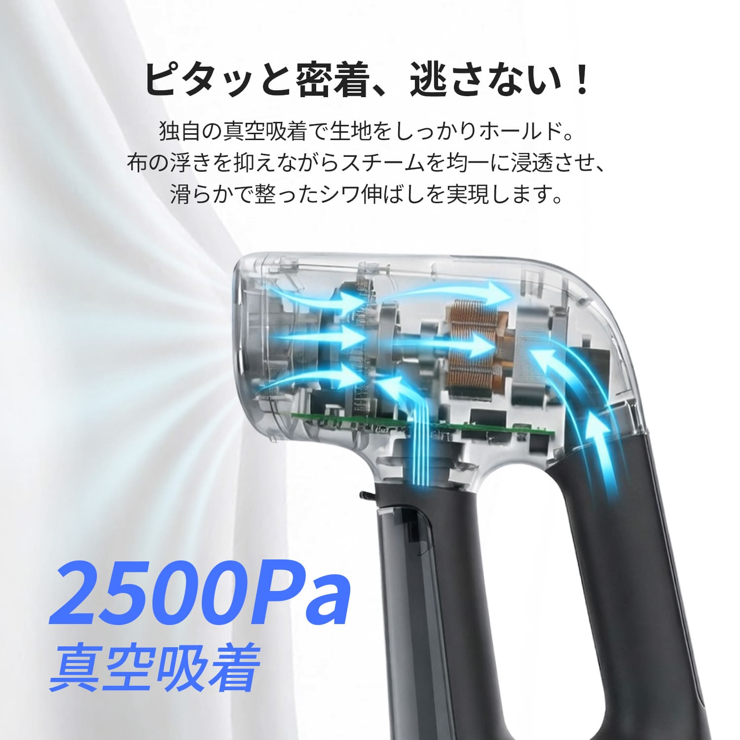吸着式スチームアイロン