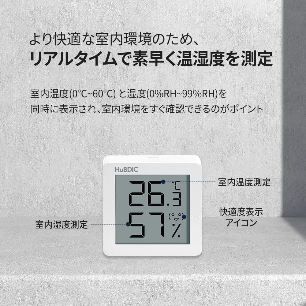 デジタルコンパクト温湿度計 HT-7mini