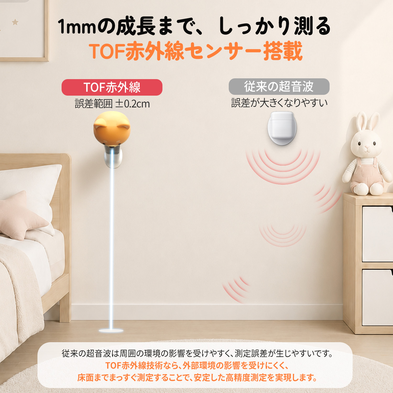 しばうさ のびのびスマート身長計