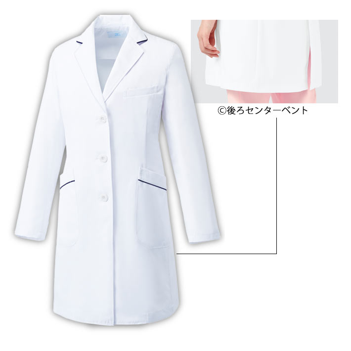 ミズノ ドクターコート スクラブ ジャケット MZ-0107 レディース 女性用 医療用 白衣 医師 看護師 獣医師 歯科医院 動物病院 S/M/L/2L/3L/4L/5L ホワイト白