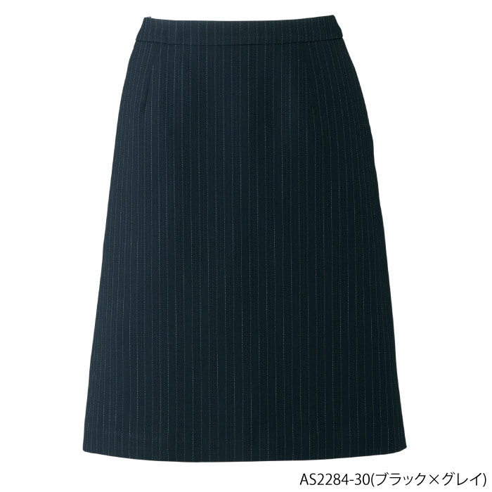 事務服 Aラインスカート ストライプ(AS2284)