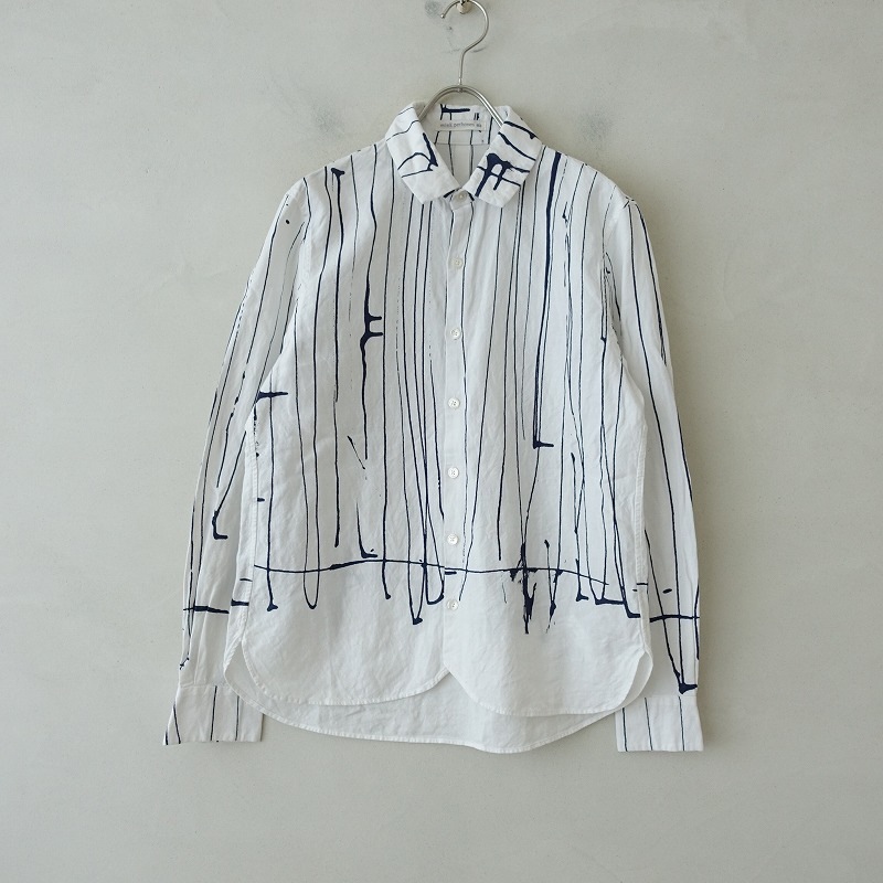 ミナペルホネン tulipani リネンTシャツ mina perhonen - mina perhonen tulipani ブラウス40 完売の通販