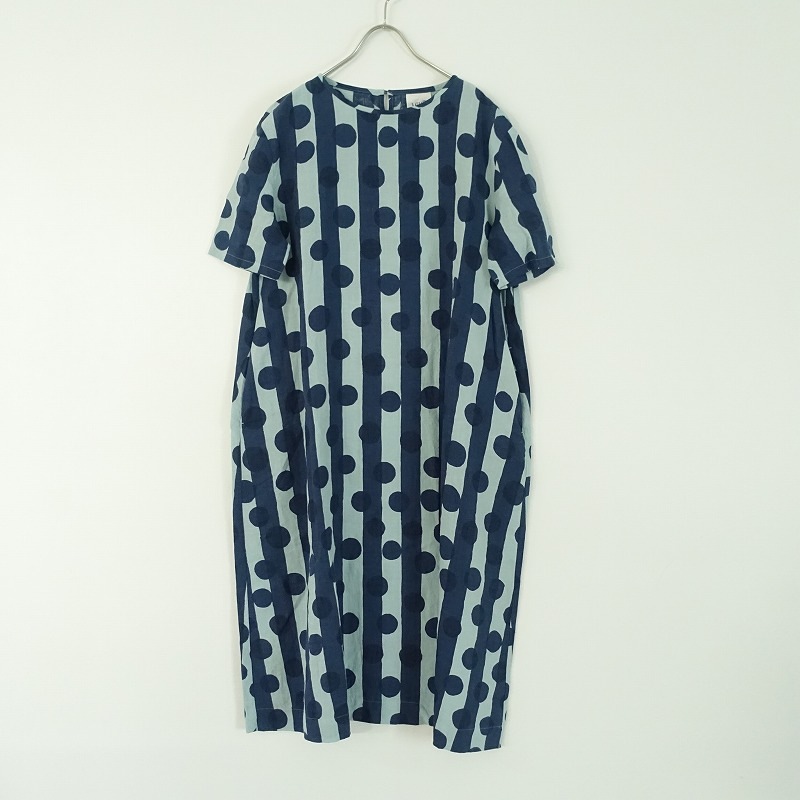 mina perhonen ワンピース【friend】36 美品/定価5.2万】ミナペルホネンランドリー mina perhonen