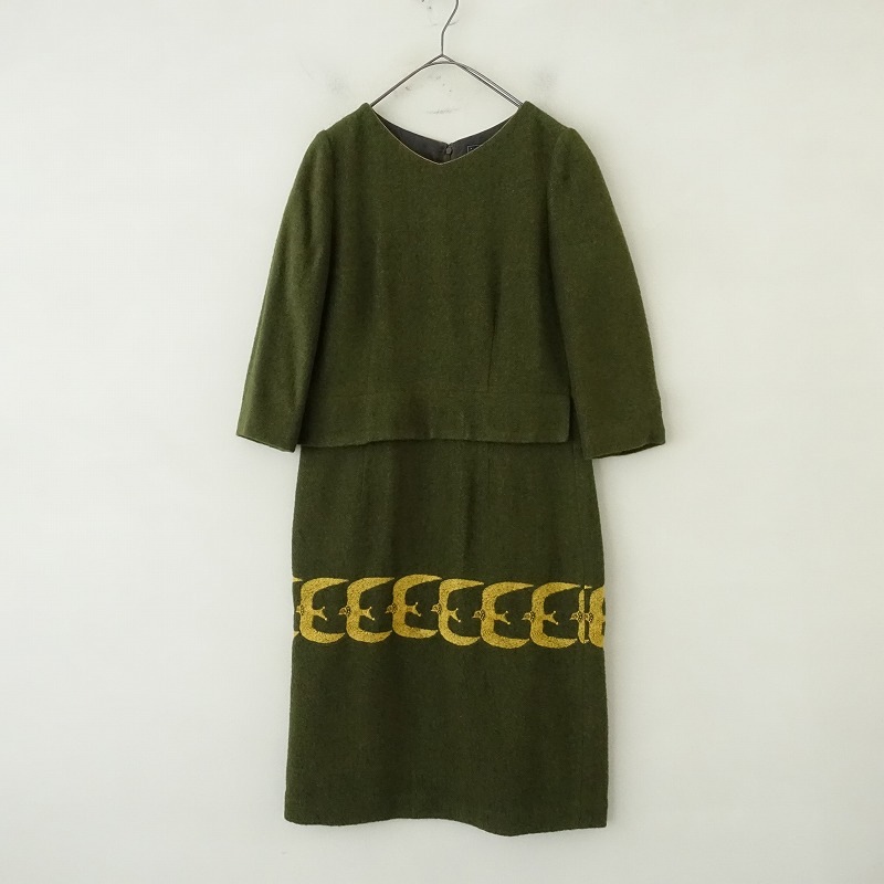 ミナペルホネン総刺繍エンブロイダリーロングワンピース38