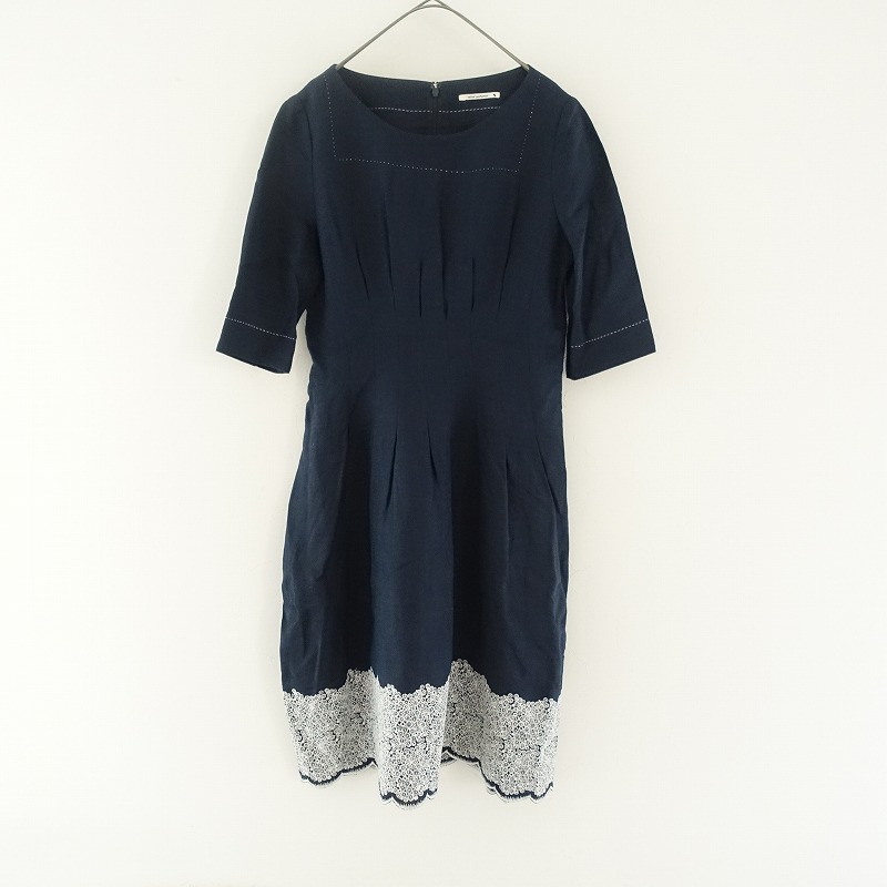 mina perhonen skyful ワンピース 定価5.7万】ミナペルホネン mina perhonen skyful リネン