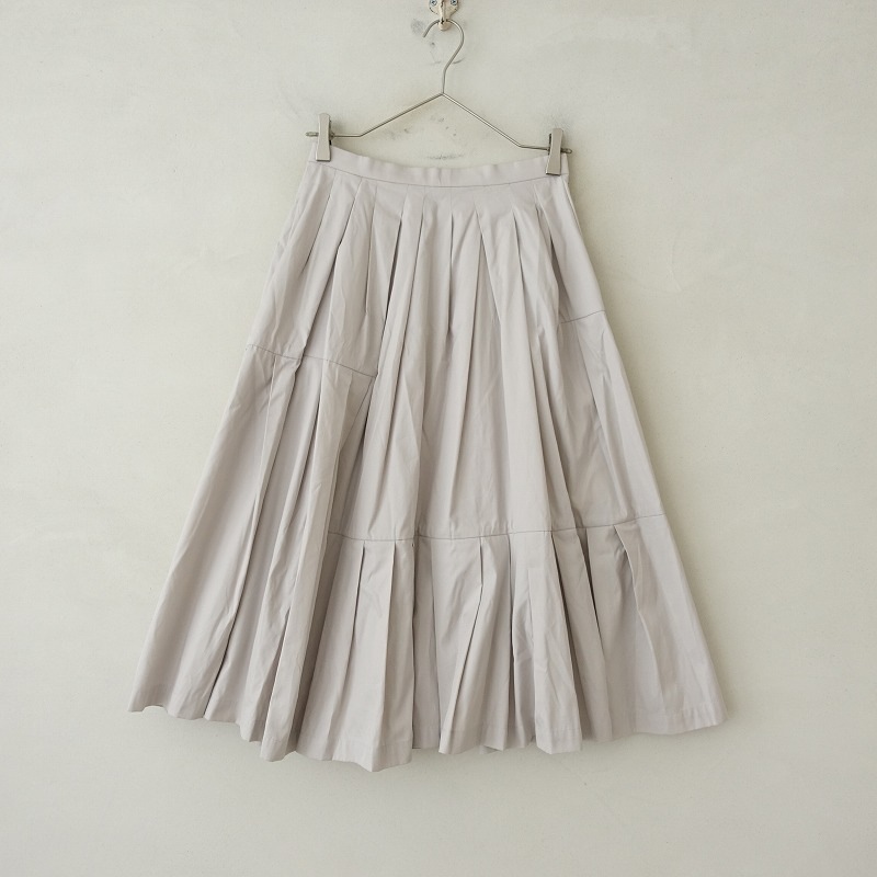 美品☆ミナペルホネン sol mou　コットンシルクプリーツスカート　21SS 美品☆ミナペルホネン sol mou コットンシルクプリーツスカート 21SS