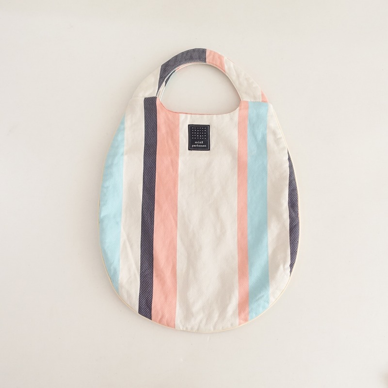 ミナペルホネン mina perhonen multi stripeエッグバッグ (ba11-2408 