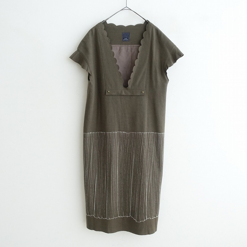 ミナペルホネン＊ プリーツワンピース ミナペルホネン mina perhonen pleats ワンピース - (25-2408-465