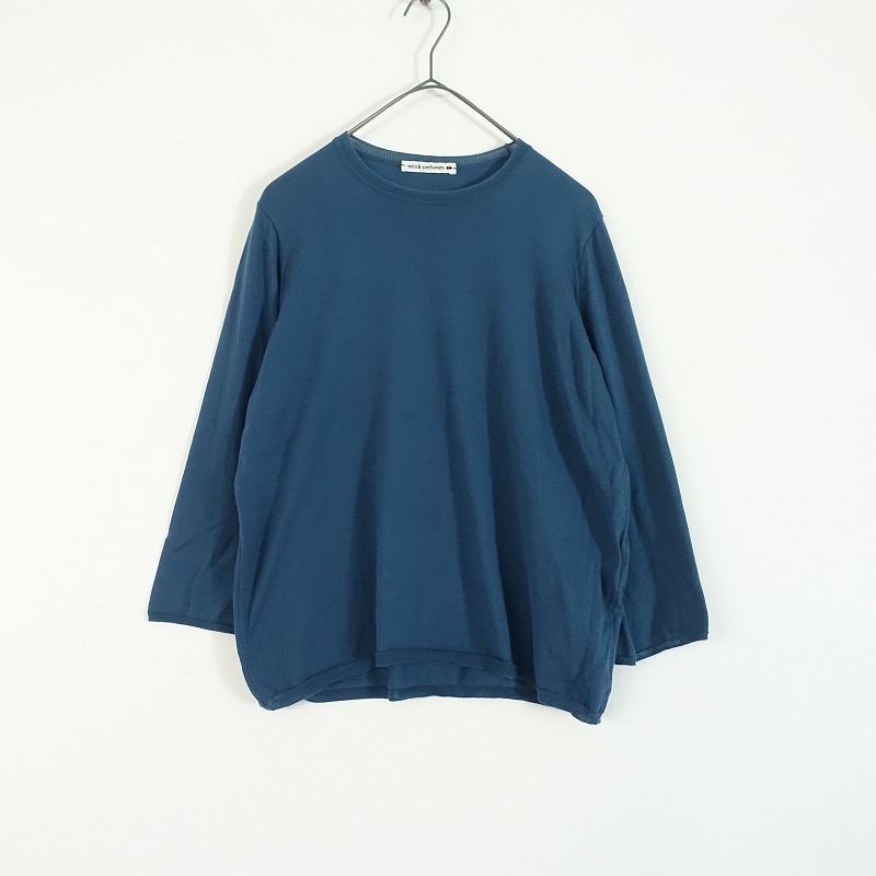 定価3.1万】ミナペルホネン mina perhonen murmur コットンニットプル 