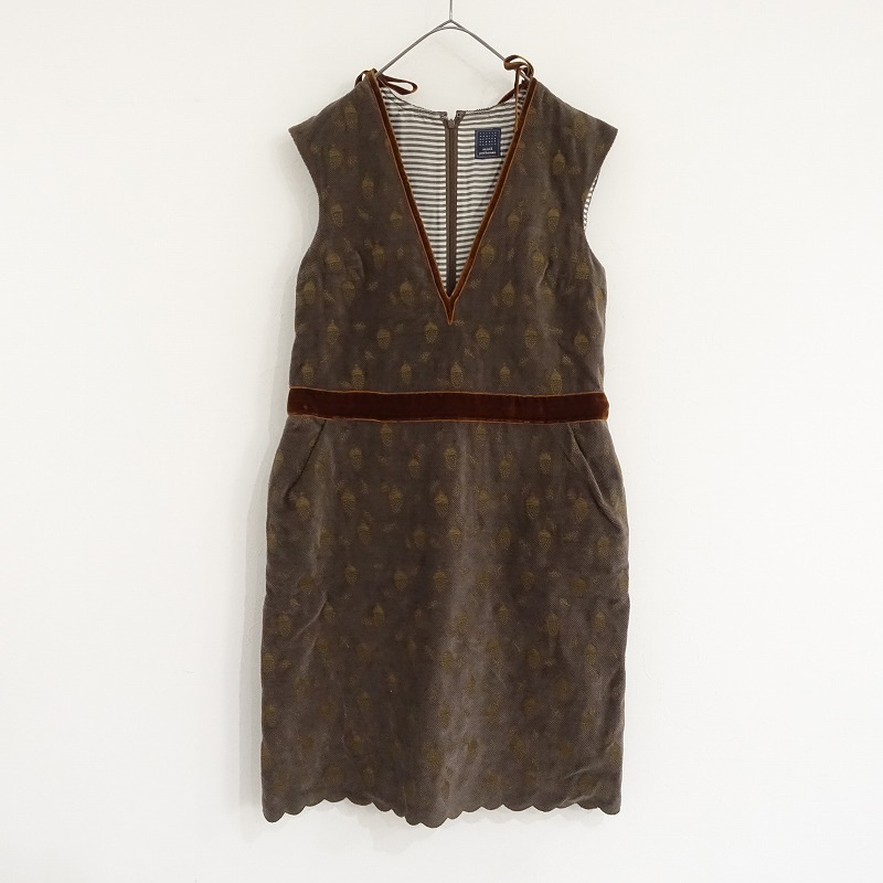 定価6.5万】ミナペルホネン mina perhonen donguri コーデュロイ刺繍