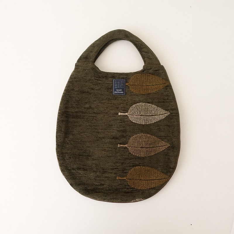 □ミナペルホネン mina perhonen *swan エッグバッグ*スワン白鳥ブルー  