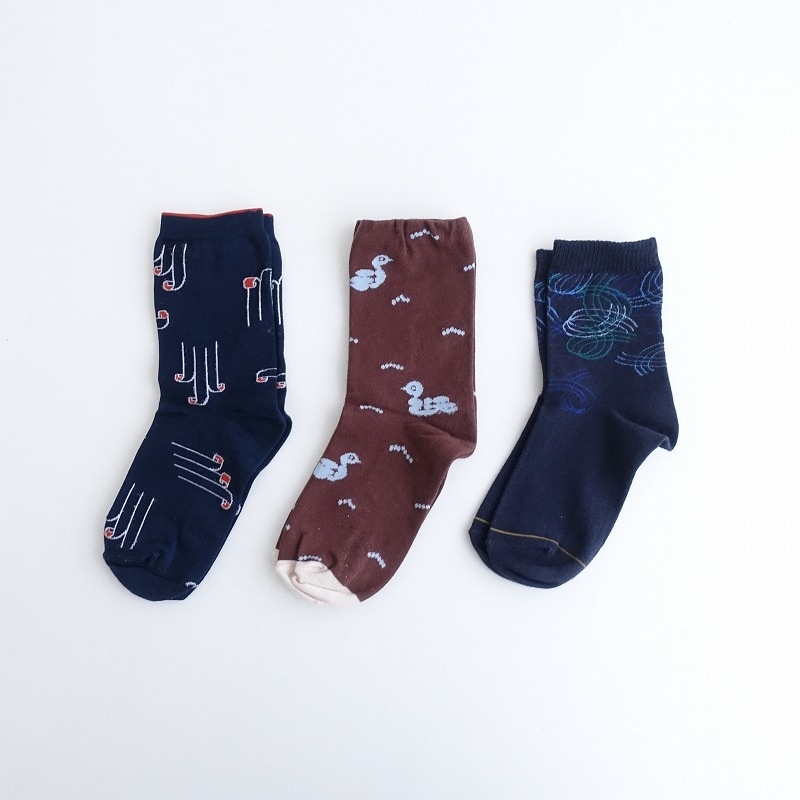 ミナペルホネン mina perhonen ソックス 3足セット (ac84-2411-23