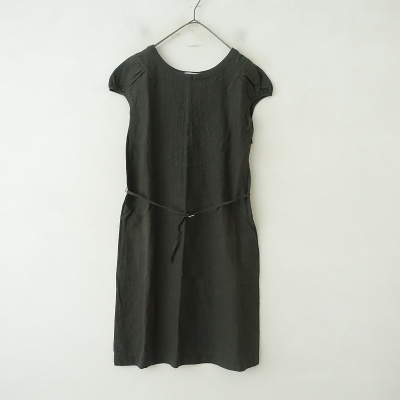 試着のみ ミナペルホネン meadow グレーのワンピース