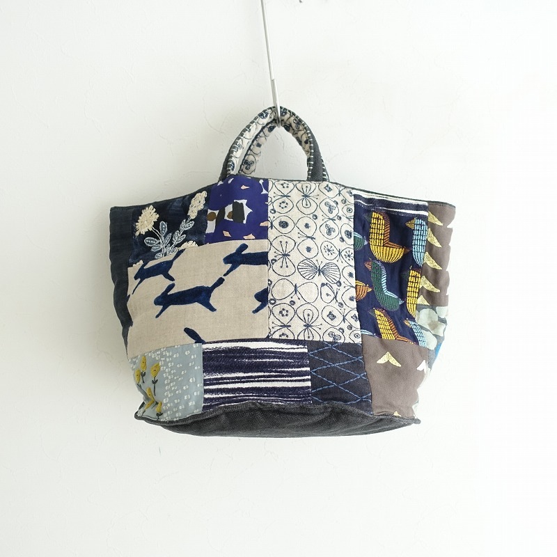 美品】ミナペルホネン mina perhonen piece basketbag (ba11-2411-52