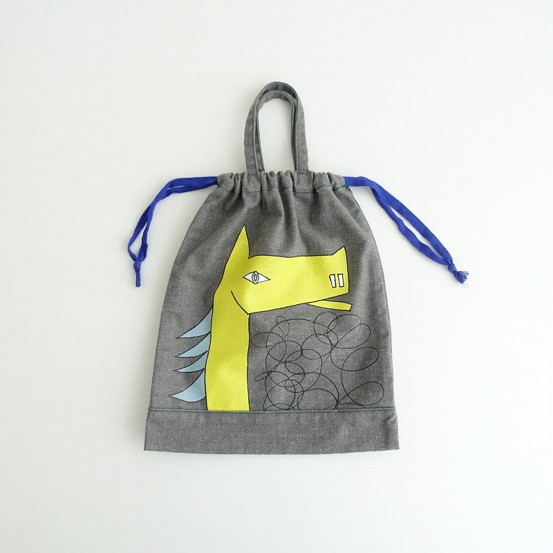 未使用】ミナペルホネン mina perhonen thoroughbred 巾着バッグ (ba11