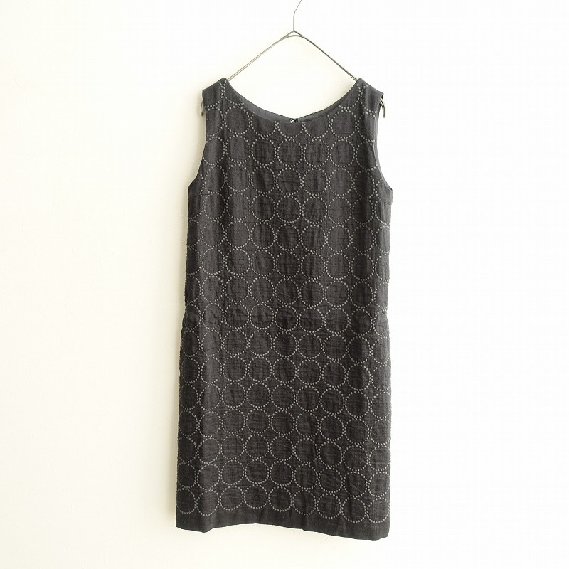 minä perhonen ノースリーブ 黒 ワンピース