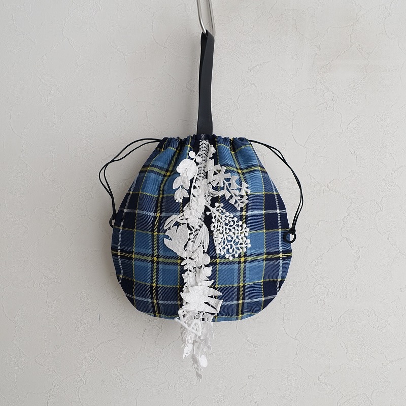 【ミナペルホネン】 drop bag tartan×forest parade ミナペルホネン】 drop bag tartan×forest parade