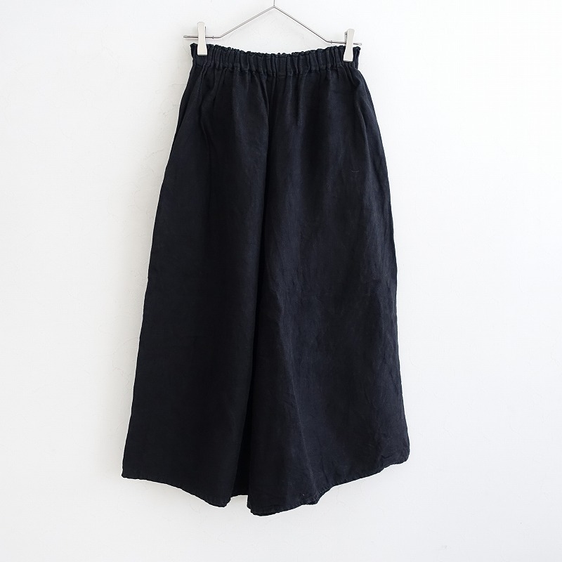 美品 ヤンマ産業 yamma キュロットリネン 黒