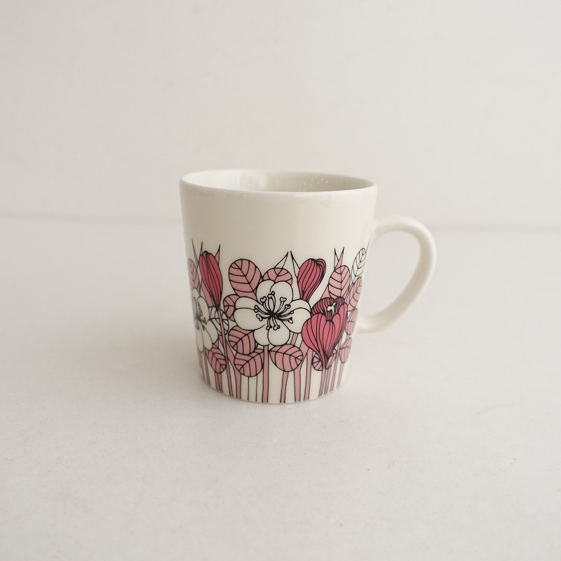 北欧】未使用/150周年記念/アラビア ARABIA Krokus マグカップ ピンク