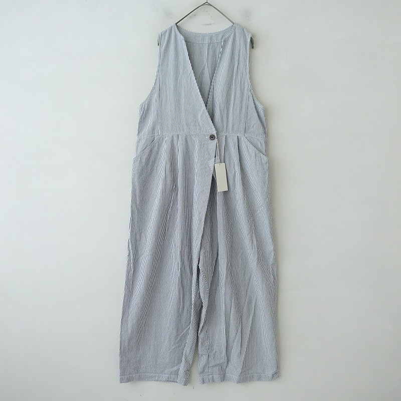 ネストローブ2024 nest Robe ストライププチフリルブラウス