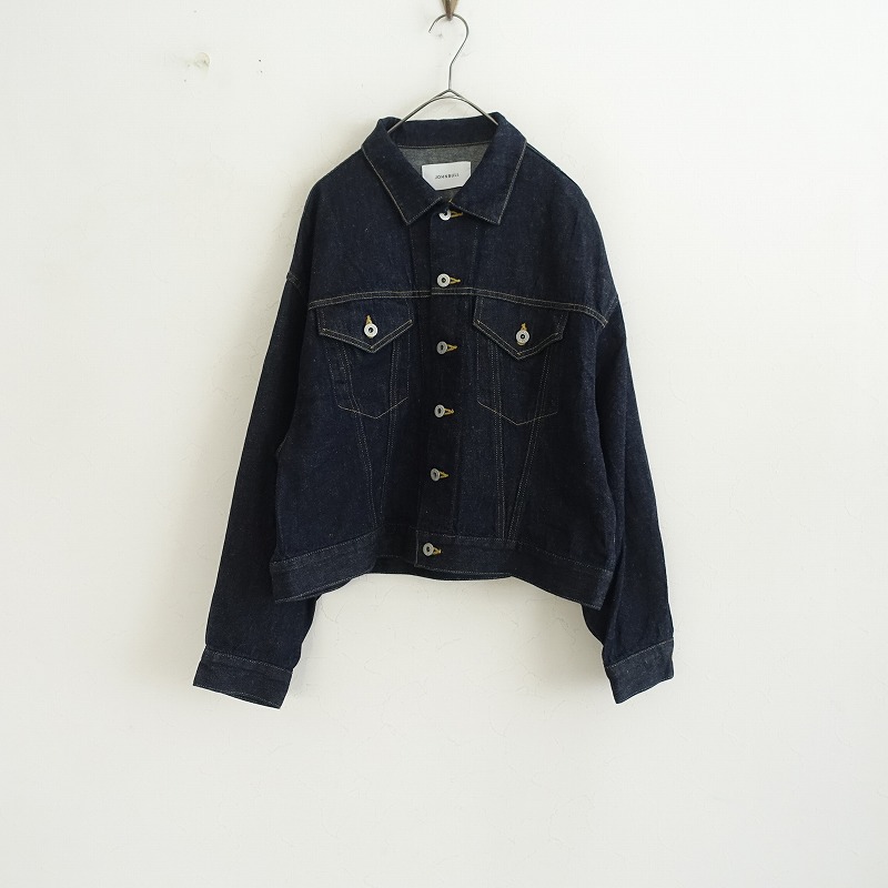 ジョンブル Johnbull コットンリネンデニムジャケット M (jk1