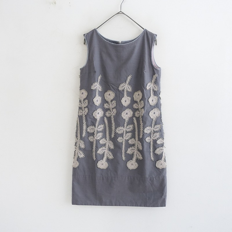 ミナペルホネン frost garden ノースリーブワンピース38