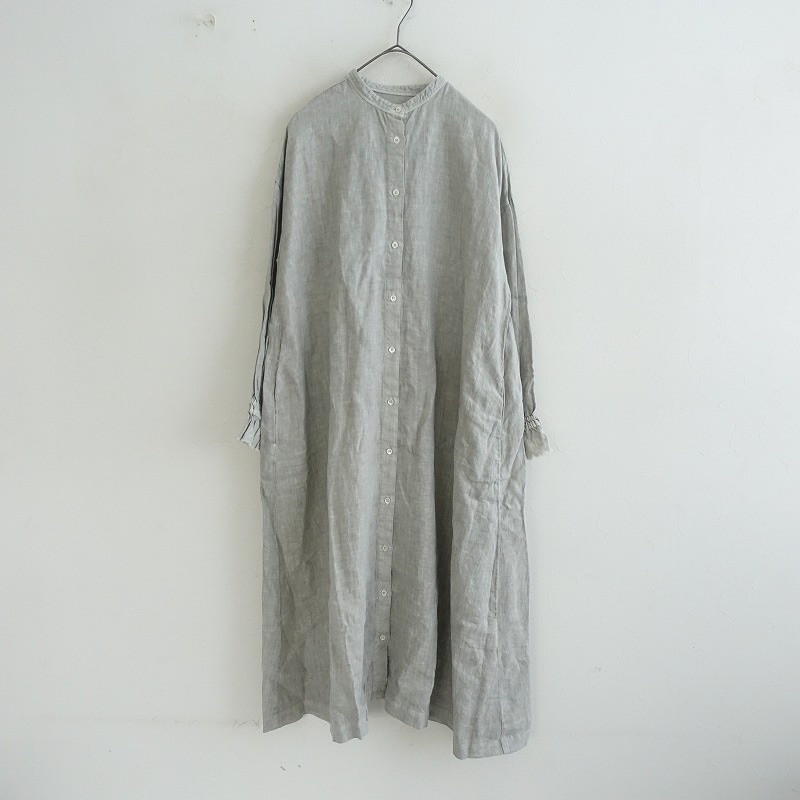 定価2.7万】ネストローブ nest Robe リネンバンドカラーラッフル