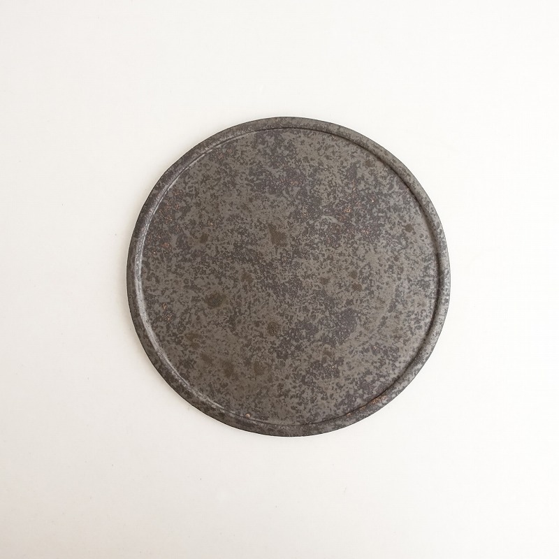 未使用】 長元宏 紫白釉 五寸輪花鉢15cm (wa84-2507-75)【11H52