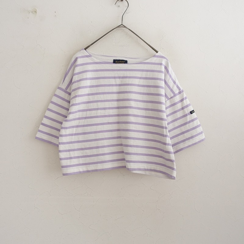 ルミノア Le minor コットンボーダー半袖ショートTシャツ 3 (33