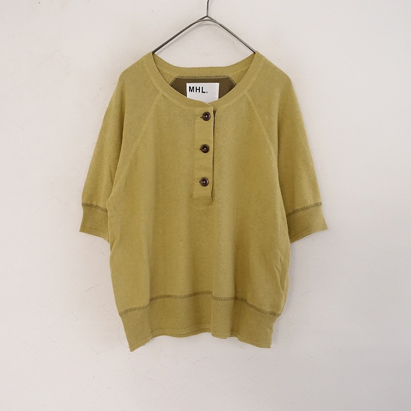 2ۥޡåȥϥ MHL. FINE COTTON LINEN HENLEY NECKץ륪С  2 (2-2505-733)82F52