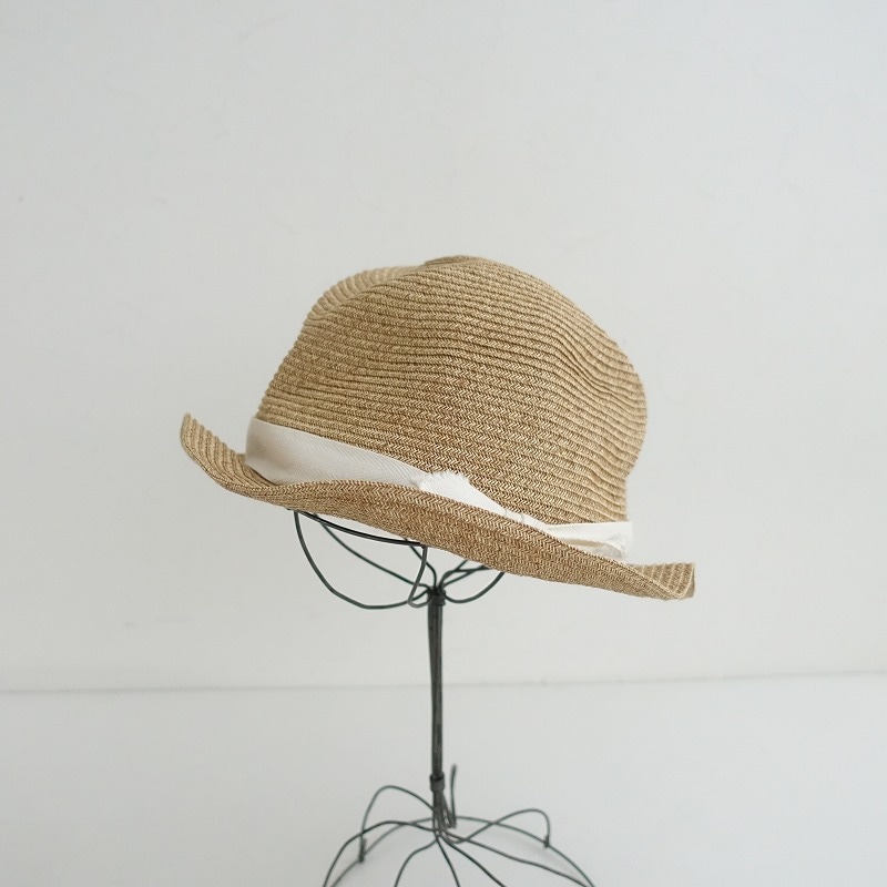 1.5ۥޥ奢 mature ha. BOXED HAT 3cm brim herringbone ribbon ϥå   (ha10-2506-6)82F52