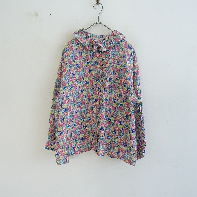 nest robe English Garden プリントラッフルカラーブラウス