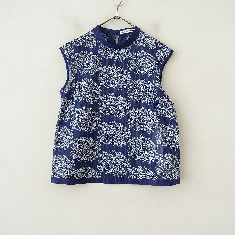 ミナペルホネン刺繍入り半袖トップス 2024/SS/定価4.6万】ミナペルホネン mina perhonen sometimes