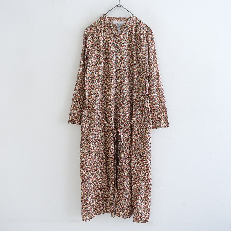 NIMES リバティ 長袖シャツワンピース 定価2.7万】ニーム NIMES リバティワンピース - (27-2506-43