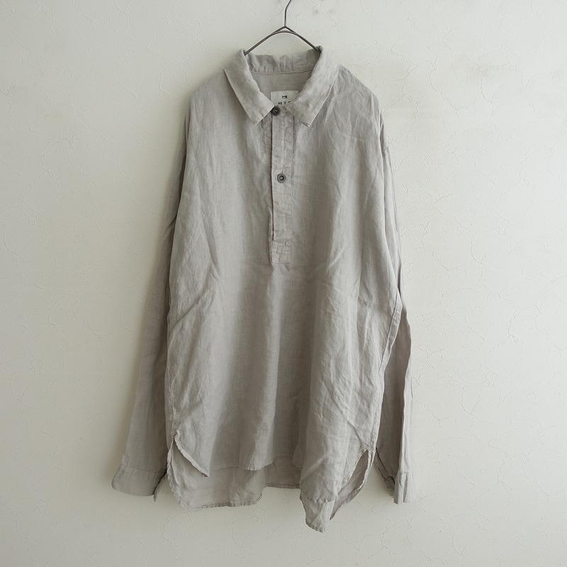 ハロータウンストアーズ HARROW TOWN STORES リネンロングシャツ 46