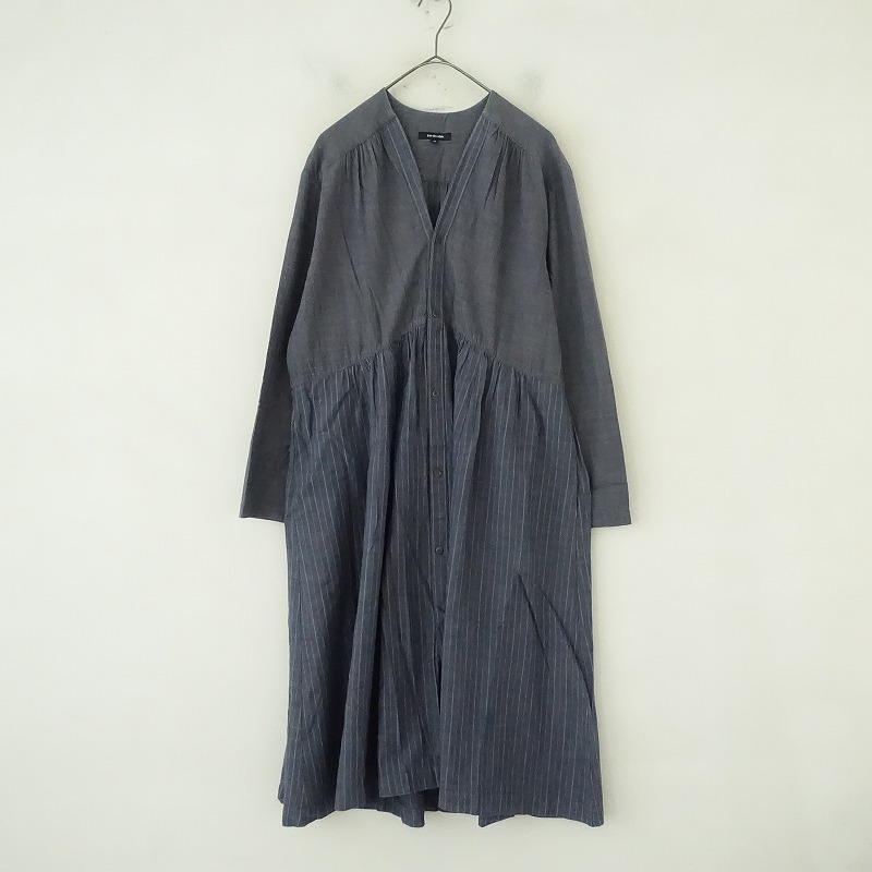 パドカレ✽ストライプワンピース 定価3.1万】パドカレ pas de calais 綿ストライプワンピース 36