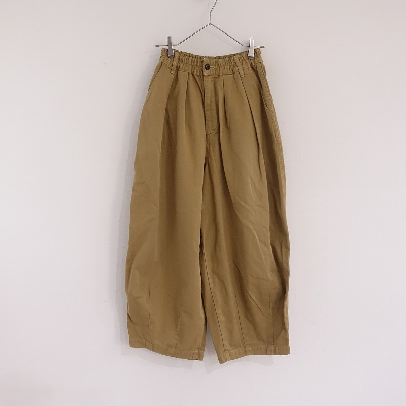 ハーベスティ　ハイライズキュロット A21803]HARVESTY(ハーベスティ)デニムカルメンキュロットKK