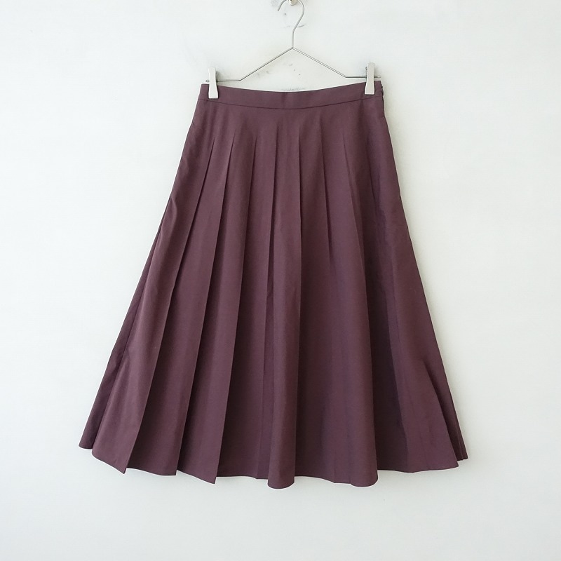 専用　マーガレットハウエル　プリーツスカート 定価5.0万】マーガレットハウエル MARGARET HOWELL YARN DYE