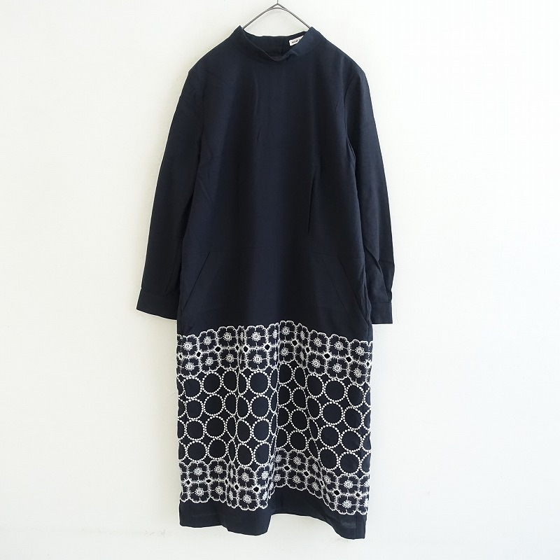 ミナペルホネン　anemone×tambourine　ワンピース 2023/定価7.9万】ミナペルホネン mina perhonen tambourine×anemone