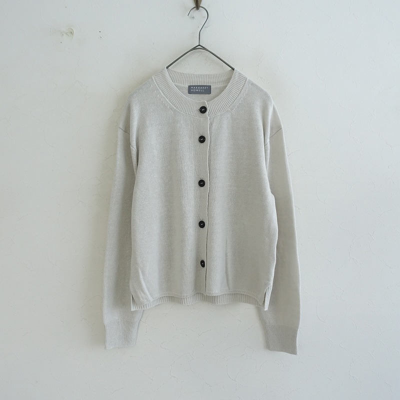 MARGARET HOWELL マーガレットハウエル　綿ニット　カーディガン 2025/定価3.9万】マーガレットハウエル MARGARET HOWELL TWISTED