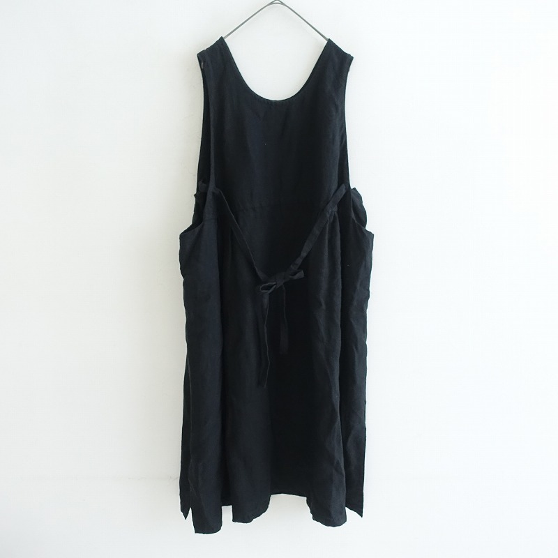 定価5.0万】ヴラスブラム Vlas Blomme ワークリネンエプロンドレス F