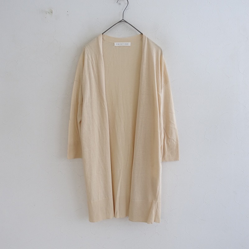 プリスティン PRISTINE オーガニックコットンニットカーディガン