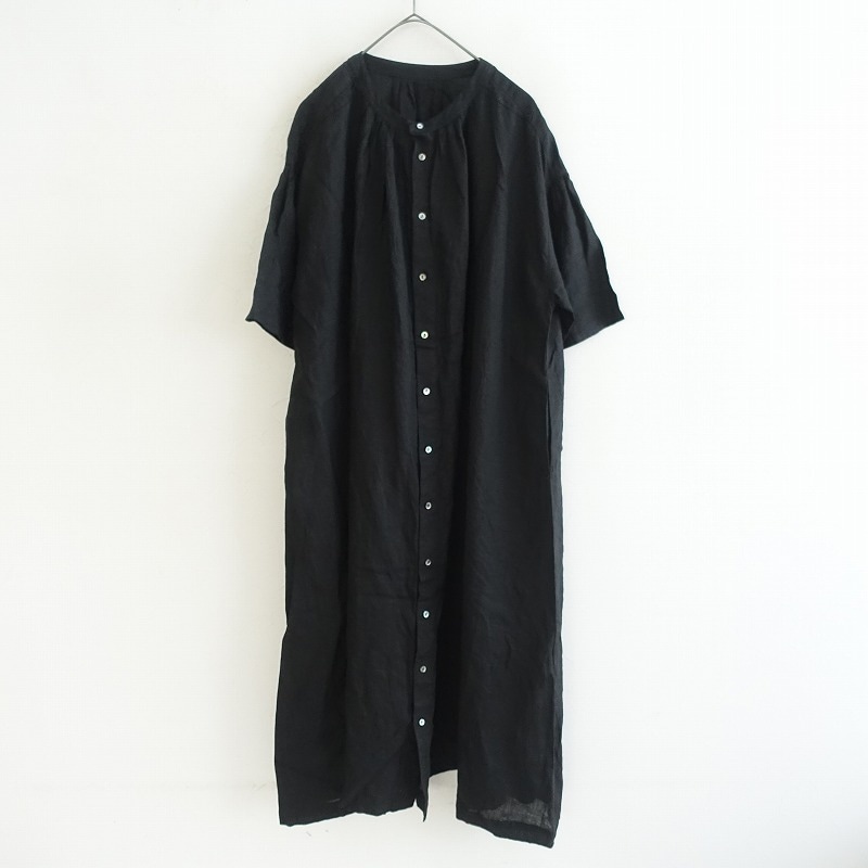ネストローブ nest Robe ネストローブ nest Robe リネンレースオープンカラーワンピース