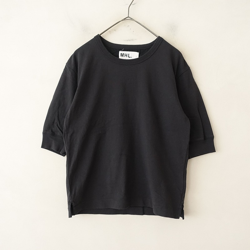 ババグーリ Babaghuri コットンニット7分袖カーディガン M (33