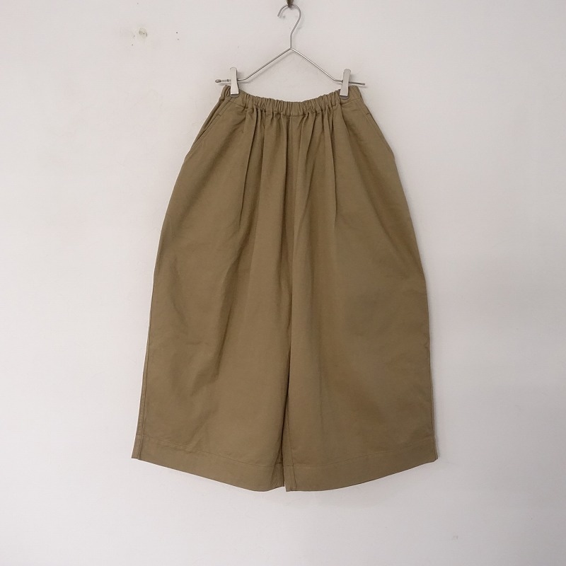 【定価2.8万】ゴーシュ　カツラギワイドキュロットパンツ 8分丈 美品/定価2.8万】ゴーシュ ゴーシュ カツラギ8分丈ワイドパンツ