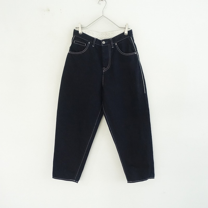 美品】ミナペルホネン mina perhonen always ロールアップデニム 36