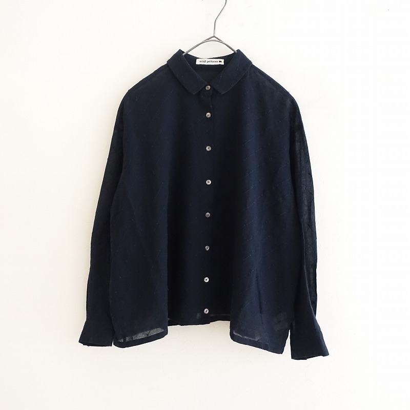mina perhonen アフターレイン シャツ 36 定価3.7万】ミナペルホネン mina perhonen rain 刺しゅう
