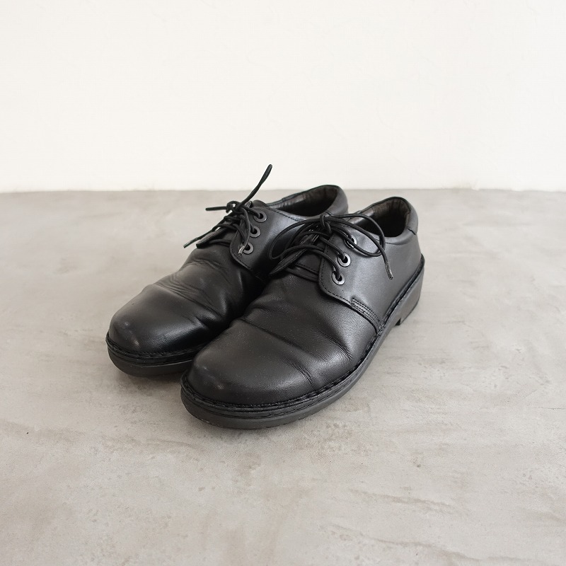 【美品】NAOT ナオト ダニエラ レースアップ シューズ ブラック 37 革靴 定価2.7万】ナオト NAOT *DANIELA ダニエラ レースアップレザー