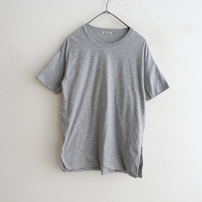 �����1.2���ۥ�����꡼ AURALEE HIGH GAUGE DOUBLE CLOTH TEE  1 (2-2506-518)��32G52��